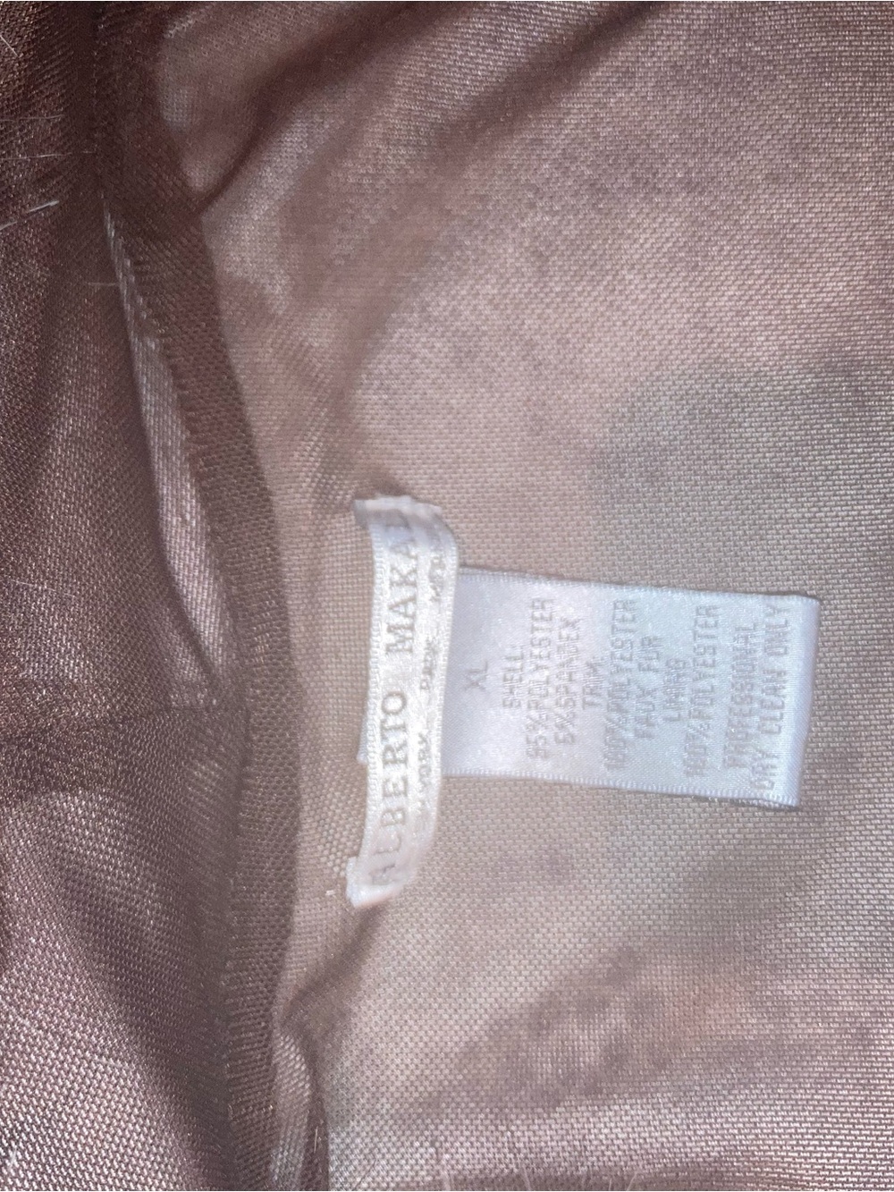 Alberto Makali Snakeskin Print Mesh Cardigan with Striped Faux Fur size XL - Picture 3 of 4